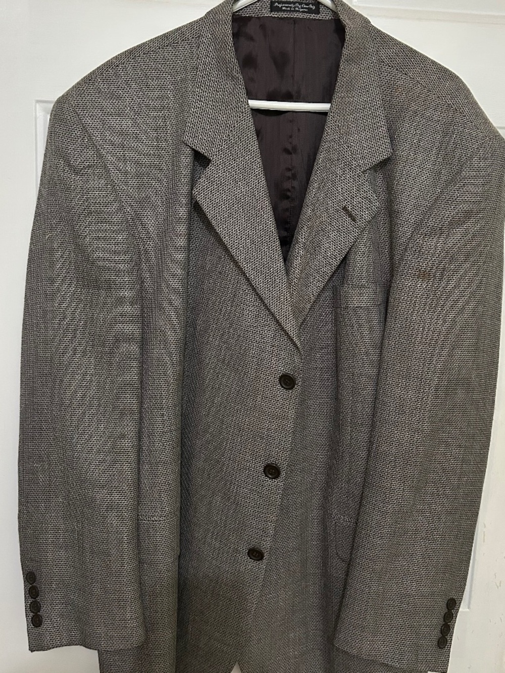 Brunelli, 48R, gray, tweed sport coat